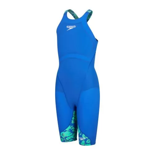 Speedo Fastskin Junior LZR Ignite Kne Race Junior - Cobalt Pop/Green
