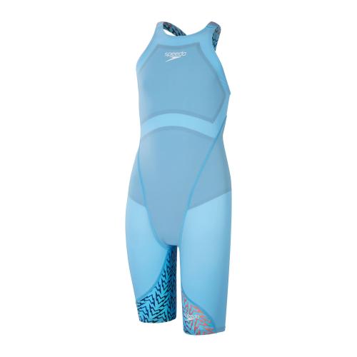 Preview: Speedo Fastskin Junior LZR Ignite Kne Race Female Junior - Picton Blue/Siren Red