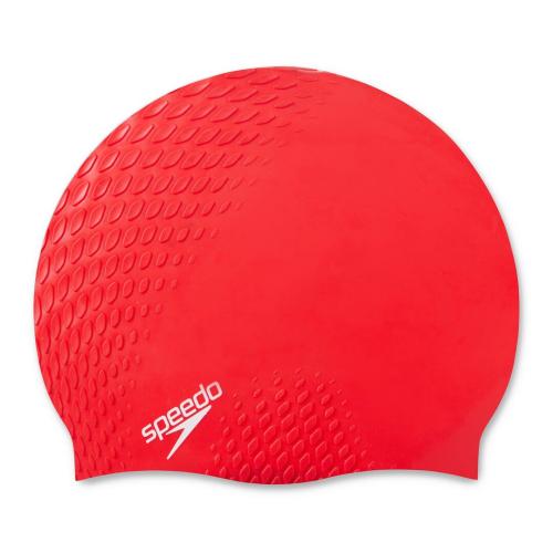 Preview: Speedo Bubble Active + Cap Adult Unisex - Fed Red