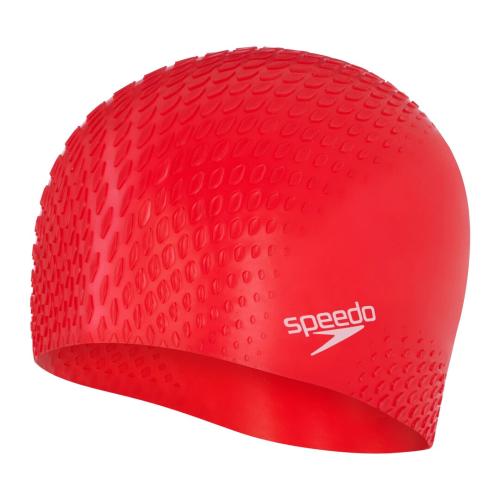 Preview: Speedo Bubble Active + Cap Adult Unisex - Fed Red