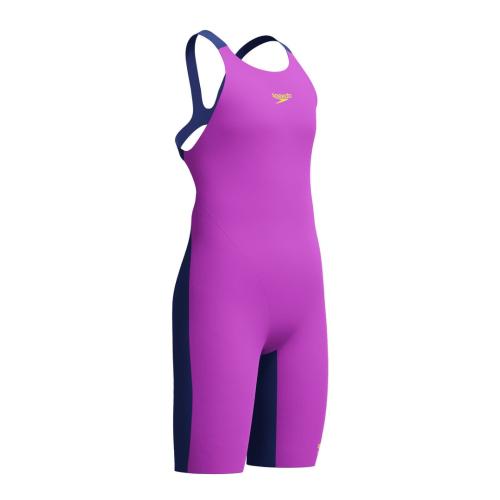 Preview: Speedo Fastskin Junior End+ Max OPB Race Female Junior - Neon Jelly/Noble Navy
