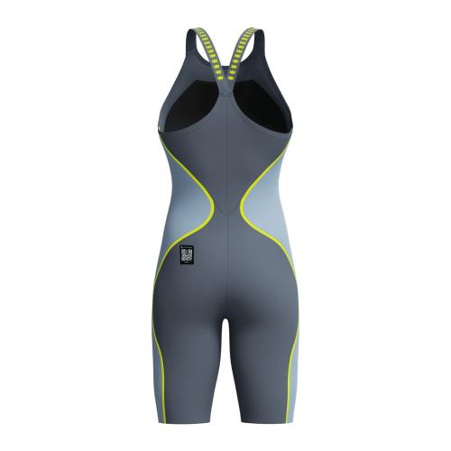 Speedo LZR Intent 2.0 CDBK Kneeskin Race Female Adult - Grey Lead/Acadia Blue/Hyper Yellow - Mai