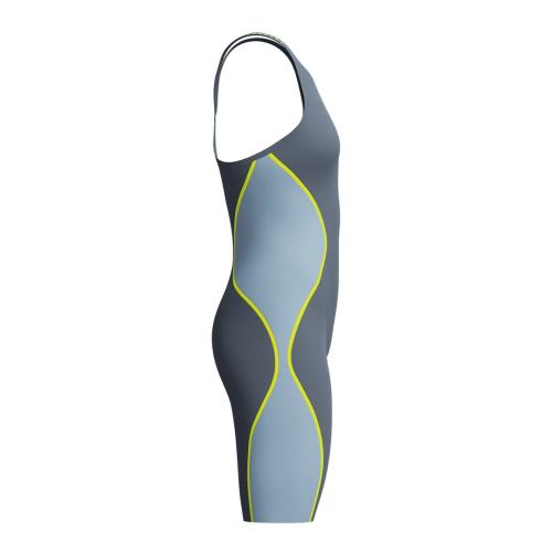 Speedo LZR Intent 2.0 CDBK Kneeskin Race Female Adult - Grey Lead/Acadia Blue/Hyper Yellow - Mai