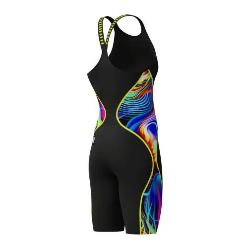 Speedo LZR Intent 2.0 CDBK Kneeskin Race Female Adult - Black/Molten Blur/Hyper Yellow - Mainlin