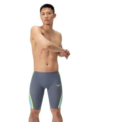 Speedo LZR Intent 2.0 High Waist Jamm Race Male Adult - Grey Lead/Acadia Blue/Hyper Yellow - Mai