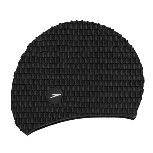 Speedo Bubble Cap Swim Caps Adults - Black