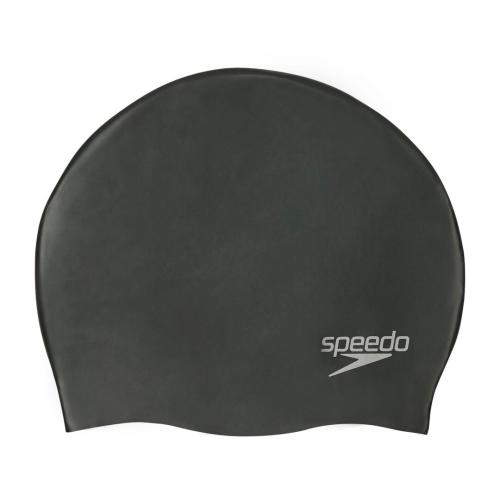 Preview: Speedo Plain Moulded Silicone Cap Adult Unisex - Black