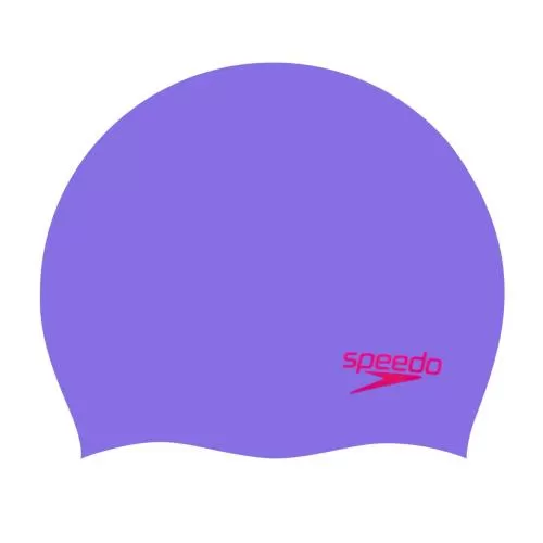 Speedo Plain Moulded Silicone Junior Unisex - Lilac/Red