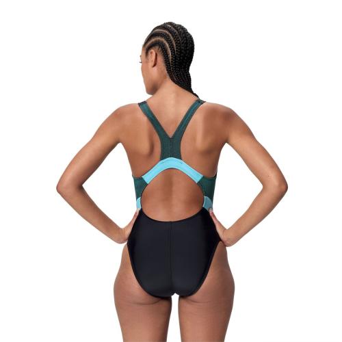 Preview: Speedo Quantum Rib Splice 1pc Swimwear Female Adult - Anthracite/Angelic Blue