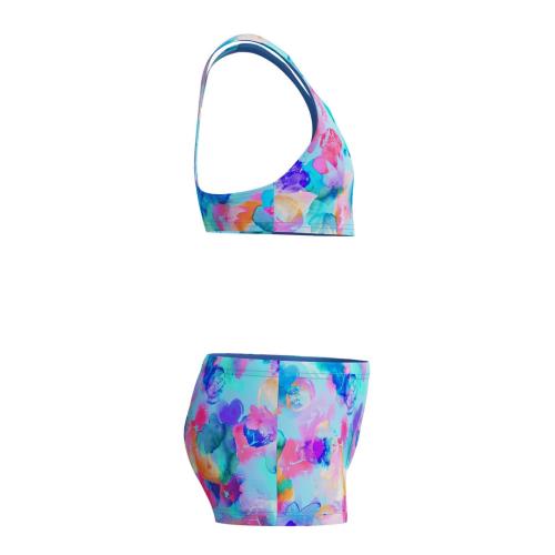 Preview: Speedo Print Racerback 2pc Swimwear Female Junior/Kids - Periwinkle Blue