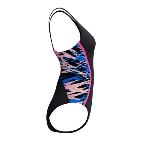 Speedo Hyperboom Splice Muscleback 1p Swimwear Female Adult - Anthracite/Margarita Pink