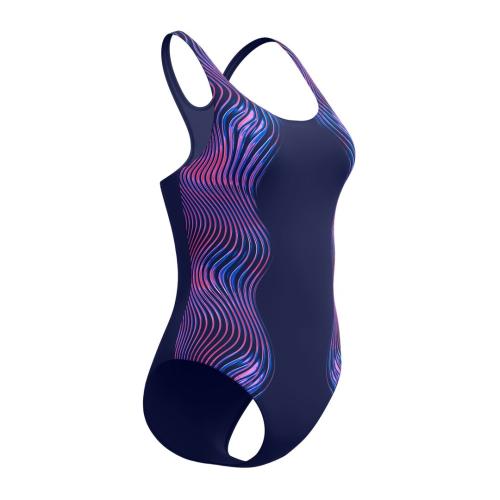 Speedo Print Medalist 1pc Swimwear Female Adult - Peacoat