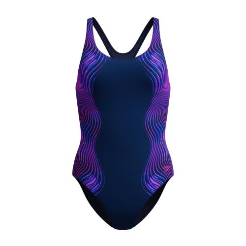Speedo Print Medalist 1pc Swimwear Female Adult - Peacoat