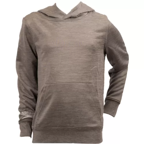 Speedo CLUB LIGHTWEIGHT HOODY JU GREY Teamwear Junior Unisex - GREY MARL