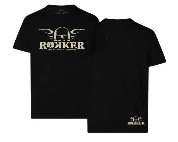 ROKKER Logo T-Shirt - Black