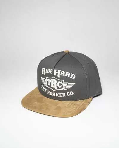 ROKKER Ride Hard Snapback - grey/beige