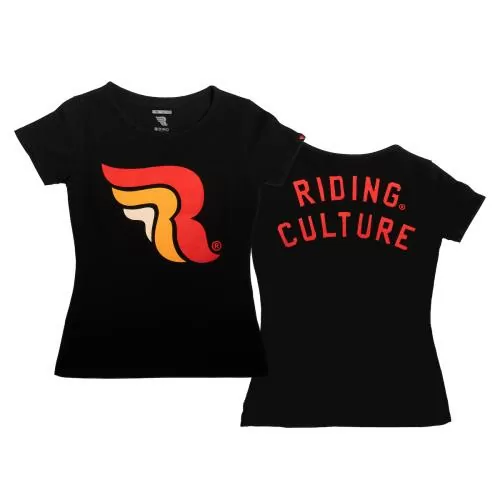 RIDING CULTURE Logo RC Lady T-Shirt Women - Black