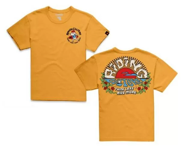 RIDING CULTURE Sunrise Lady Loose T-Shirt Women - Yellow