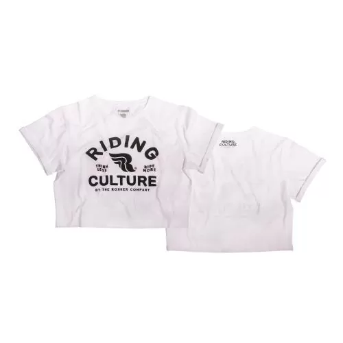RIDING CULTURE Ride More Crop Top T-Shirt Women - White