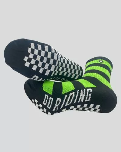 RIDING CULTURE Racing LT Socks unisex - Green/Black