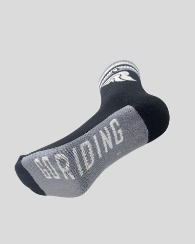 Preview: RIDING CULTURE Go Riding Socks unisex - Black/Light Grey