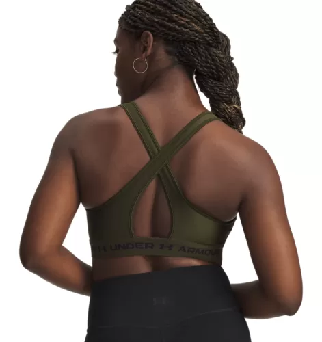 Under Armour Crossback Mid Bra - expedition green