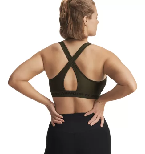 Under Armour Crossback Mid Bra - expedition green