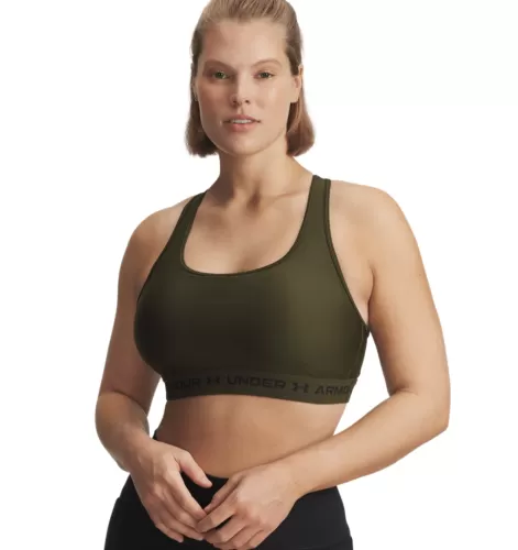 Under Armour Crossback Mid Bra - expedition green