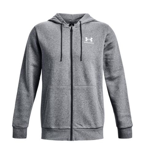 Preview: Under Armour Icon Fleece Fz Hood - pitch gray medium heather