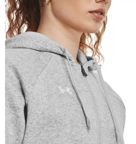 Under Armour Rival Fleece Fz Hoodie - mod gray light heather