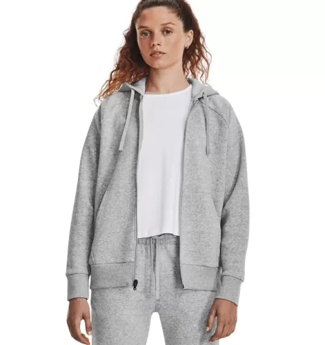 Under Armour Rival Fleece Fz Hoodie - mod gray light heather