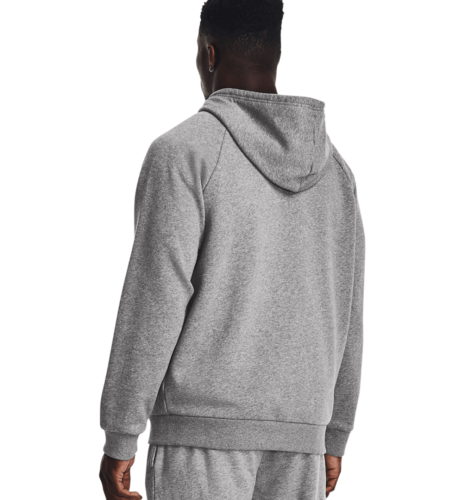 Preview: Under Armour Rival Fleece Fz Hoodie - castlerock light heather