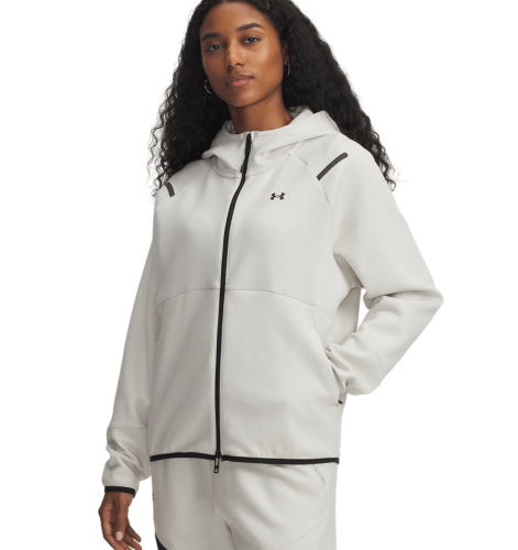 Preview: Under Armour Unstoppable Fleece Fz - summit white