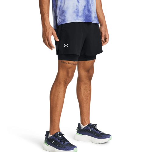 Preview: Under Armour Launch 5In 2In1 Shorts - black