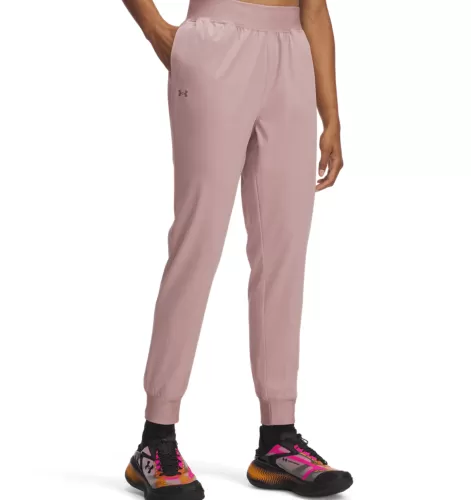 Under Armour Rival Hi Rise Woven Pant - tourmaline pink