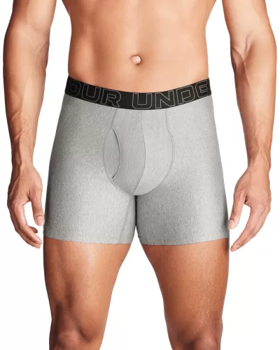 Under Armour Perf Tech - Solid 6 In 3Pk - steel