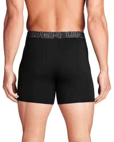 Under Armour Perf Cotton - Solid 6In 3Pk - black