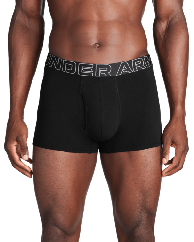 Preview: Under Armour Perf Cotton - Solid 3In 3Pk - black