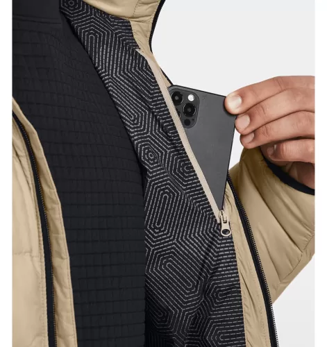 Under Armour Legend Down Hooded Jacket - city khaki
