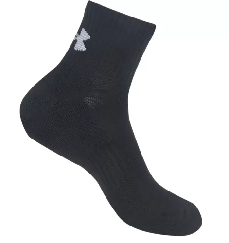 Under Armour Unisex Tc 3Pk Qtr - black