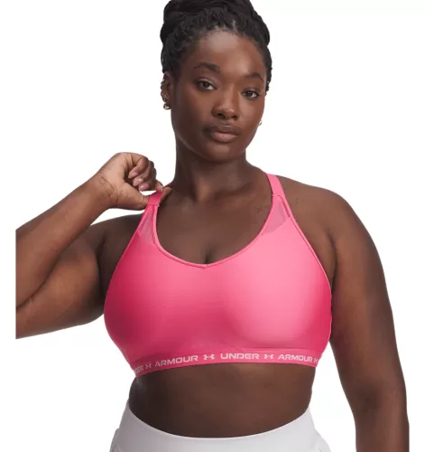 Under Armour Crossback Low Bra - super pink
