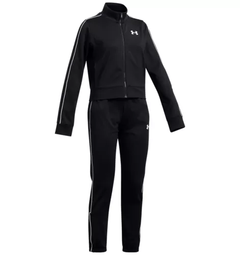 Under Armour Icon Knit Crop Tracksuit - black 