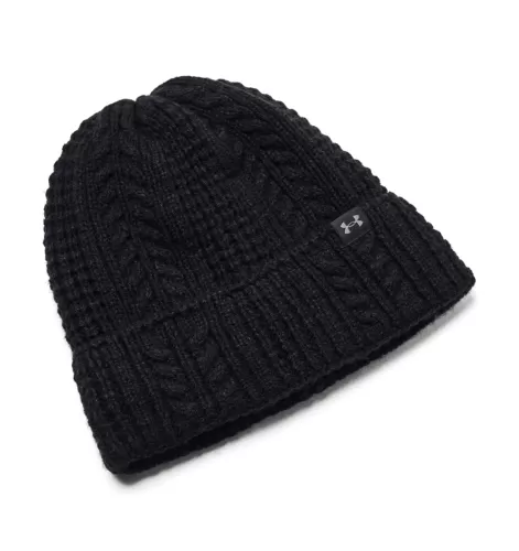 Under Armour W Halftime Cable Knit Beanie - black 