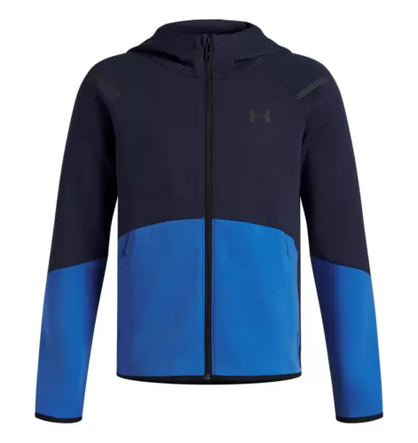 Under Armour B Unstoppable Flc Fz - washed navy