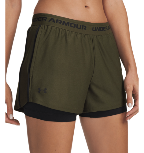 Preview: Under Armour Tech Play Up 2In1 Shorts - expedition green
