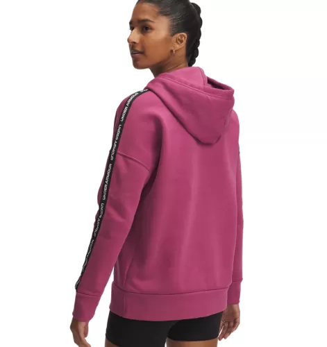 Under Armour Icon Fleece Taped Hdy - fuchsia dusk