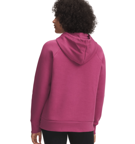 Preview: Under Armour Rival Flc Shimmer Hdy - fuchsia dusk