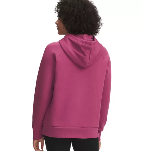 Under Armour Rival Flc Shimmer Hdy - fuchsia dusk