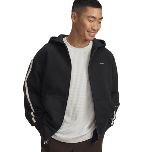 Preview: Under Armour Icon Heavy Rib Fz - black