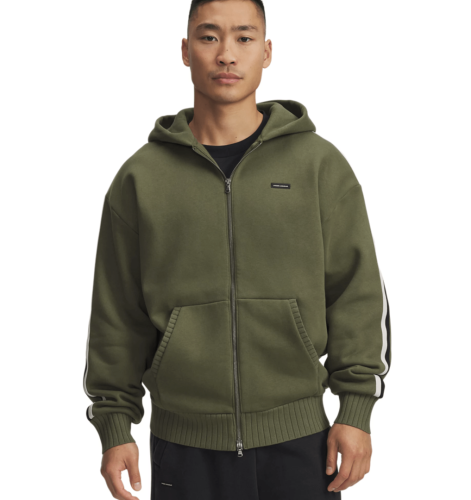 Preview: Under Armour Icon Heavy Rib Fz - marine od green